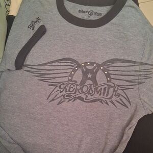 Vintage Vinyl Blue Graphic Tee